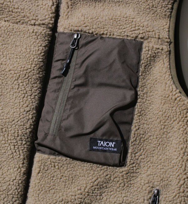 GLOSTER「【2WAYで着回せる】【UNISEX】GLOSTER配色別注 TAIONボア&times;ダウンベスト」|ダウンベスト・ベスト|