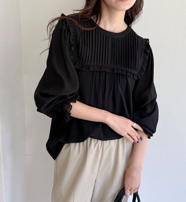 fredy emue「ピンタックギャザーブラウス」|シャツ・ブラウス|
