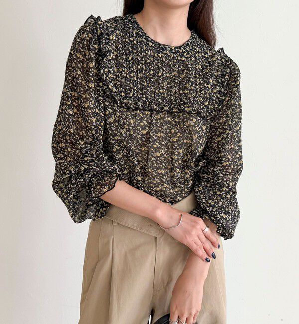 fredy emue「ピンタックギャザーブラウス」|シャツ・ブラウス|