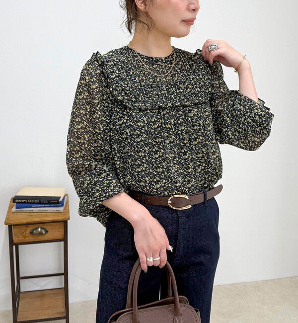 fredy emue「ピンタックギャザーブラウス」|シャツ・ブラウス|