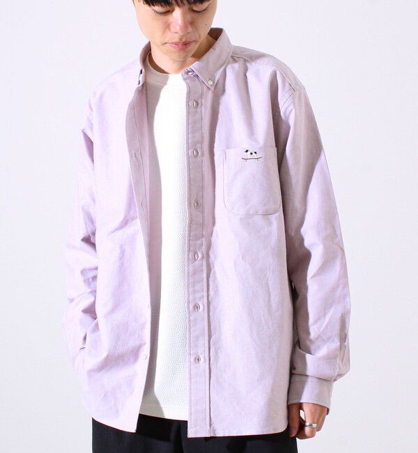 GLOSTER「【定番&times;遊び心】フレブル刺繍BDシャツ 無地/クレイジーパターン」|シャツ・ブラウス|