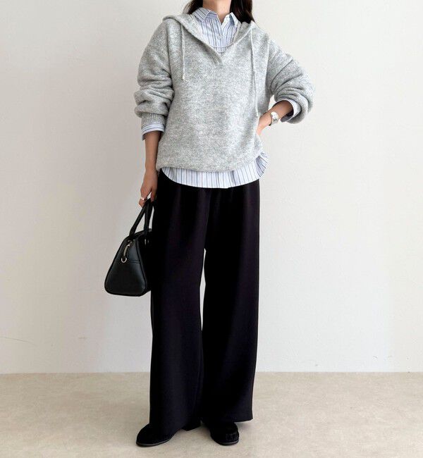 fredy emue「【リピーター続出！/高身長サイズあり】とろみWarmストレートイージーパンツ」|チノ|