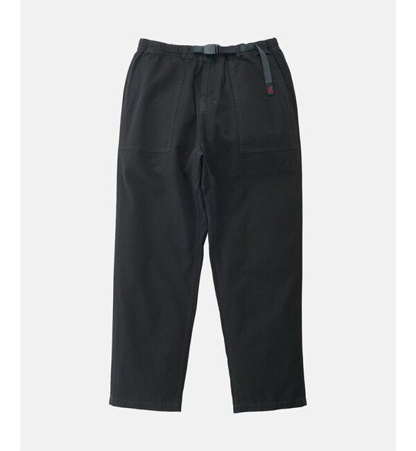 GLOSTER「【GRAMICCI】LOOSE TAPERED RIDGE PANT ルーズテーパードリッジパンツ」|チノ|ブラック