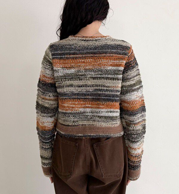 fredy emue「ツイードボーダーカーディガン」|カーディガン|