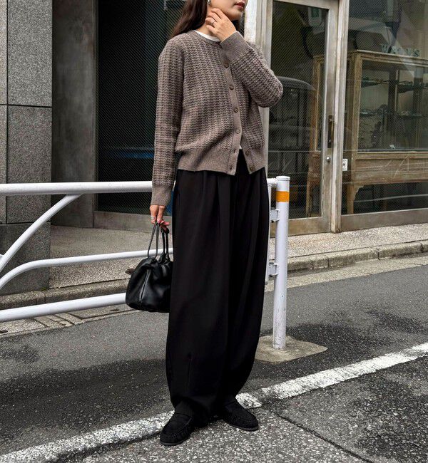 fredy emue「FR刺繍ケーブル柄ニットカーディガン」|ニット・セーター|