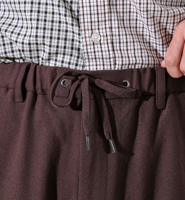 GLOSTER「【セットアップ対応】両面起毛ストレッチイージーパンツ」|チノ|