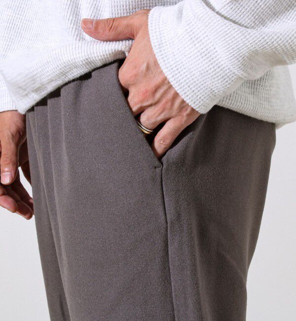 GLOSTER「【セットアップ対応】両面起毛ストレッチイージーパンツ」|チノ|