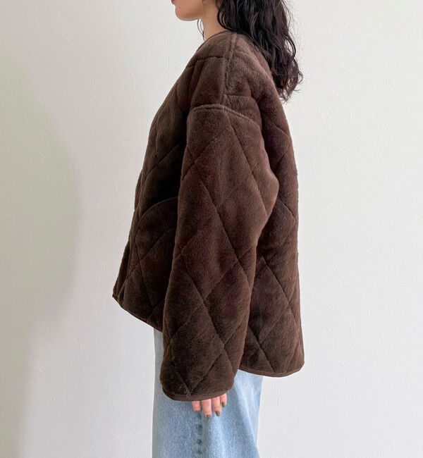 fredy emue「ファーキルトジップコート」|その他|