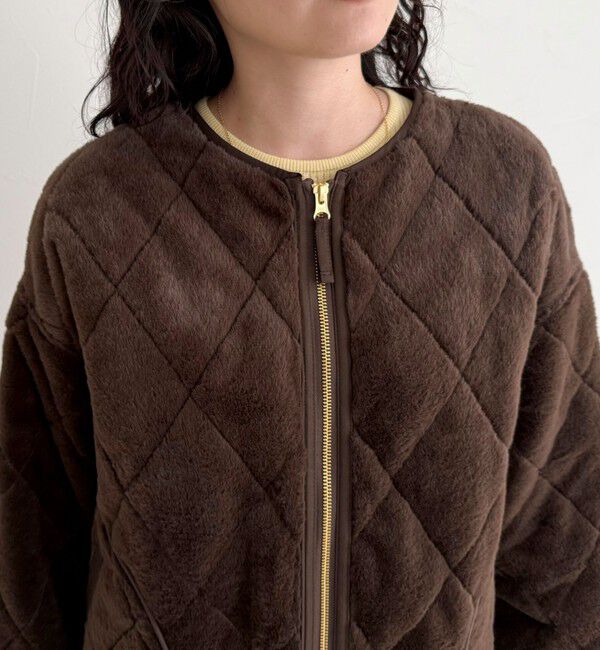 fredy emue「ファーキルトジップコート」|その他|