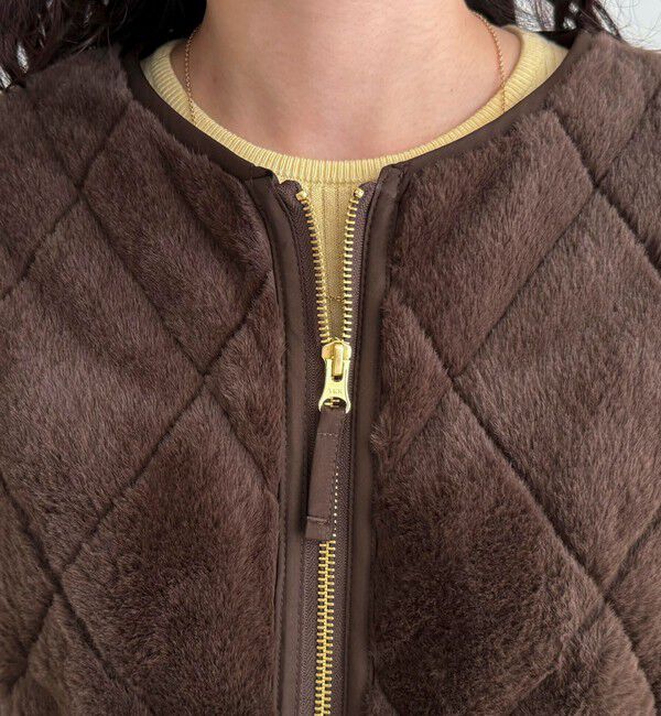 fredy emue「ファーキルトジップコート」|その他|