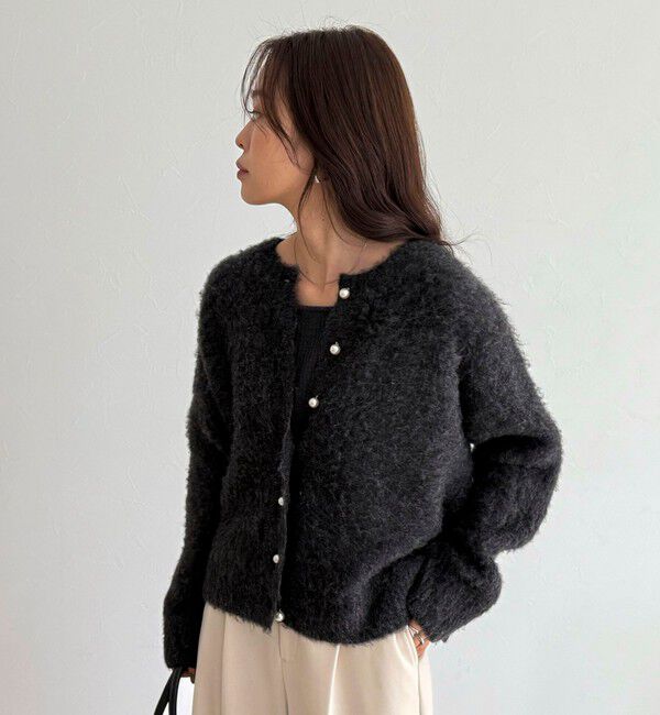 fredy emue「ふわふわ起毛ニットカーディガン」|カーディガン|