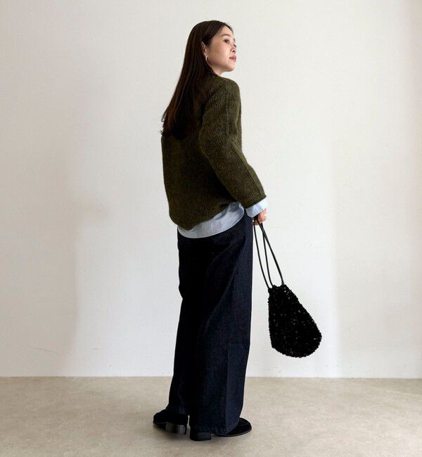 fredy emue「ミドル丈片畦ニットプルオーバー」|ニット・セーター|