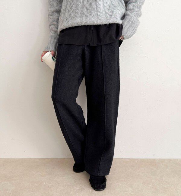 fredy emue「ブークレーウールイージーパンツ」|チノ|