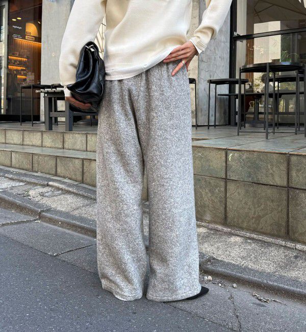 fredy emue「ブークレーウールイージーパンツ」|チノ|