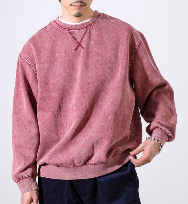 GLOSTER「【雪の色ムラ】カラフルスノーパウダー裏起毛スウェット」|スウェット・ジャージ|