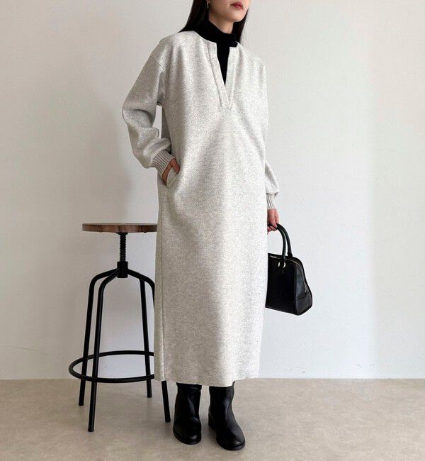 fredy emue「ソフトニットメルトンワンピース」|ワンピース|