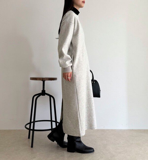 fredy emue「ソフトニットメルトンワンピース」|ワンピース|