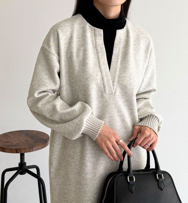 fredy emue「ソフトニットメルトンワンピース」|ワンピース|