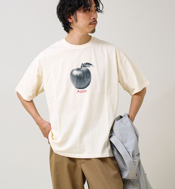 GLOSTER「【モノトーン果実図鑑】フルーツプリントTシャツ」|Tシャツ・カットソー|