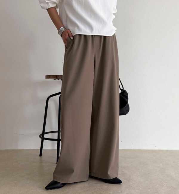 fredy emue「TRイージーセミワイドパンツ」|チノ|