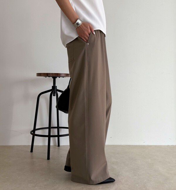 fredy emue「TRイージーセミワイドパンツ」|チノ|