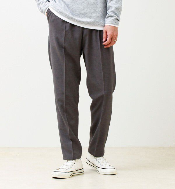 GLOSTER「【セットアップ対応】リネンタッチドビーイージーパンツ」|チノ|