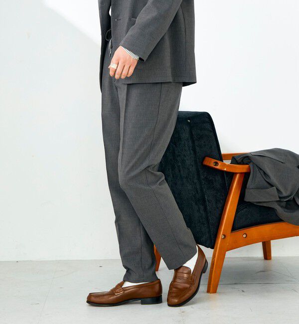 GLOSTER「【セットアップ対応】リネンタッチドビーイージーパンツ」|チノ|