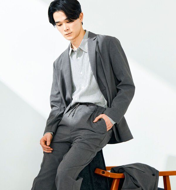 GLOSTER「【セットアップ対応】リネンタッチドビージャケット」|テーラードジャケット|