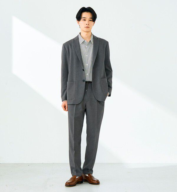 GLOSTER「【セットアップ対応】リネンタッチドビージャケット」|テーラードジャケット|