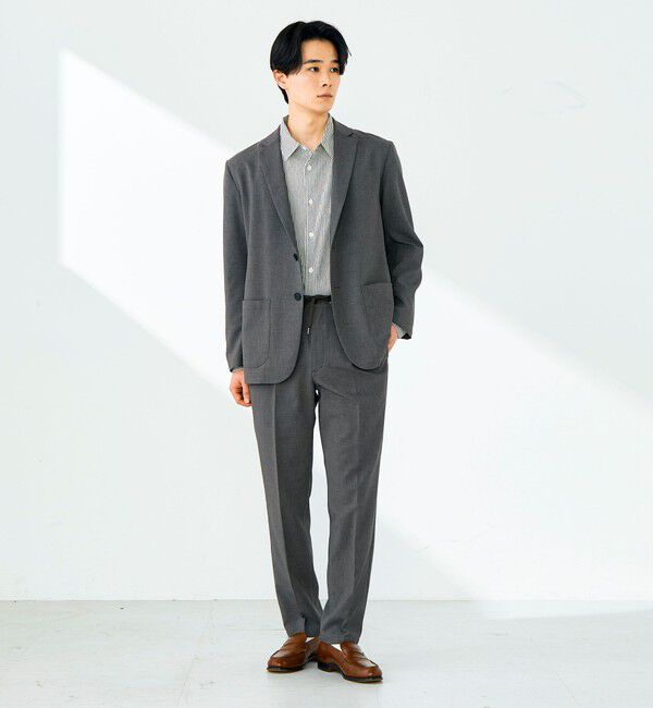 GLOSTER「【セットアップ対応】リネンタッチドビージャケット」|テーラードジャケット|