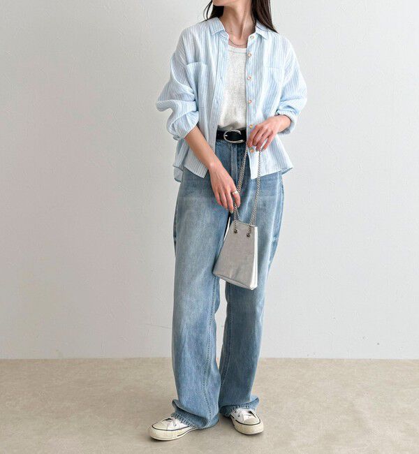 fredy emue「LINEN100 クロップドシャツ」|シャツ・ブラウス|