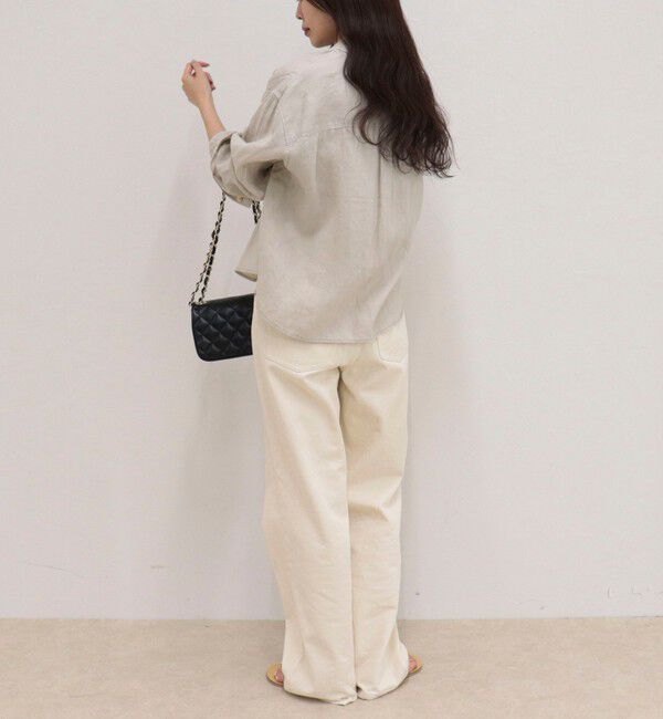 fredy emue「LINEN100 クロップドシャツ」|シャツ・ブラウス|