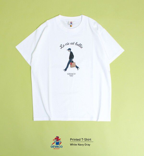 GLOSTER「【GEVACO/ゲバコ】プリントＴシャツ」|Tシャツ・カットソー|