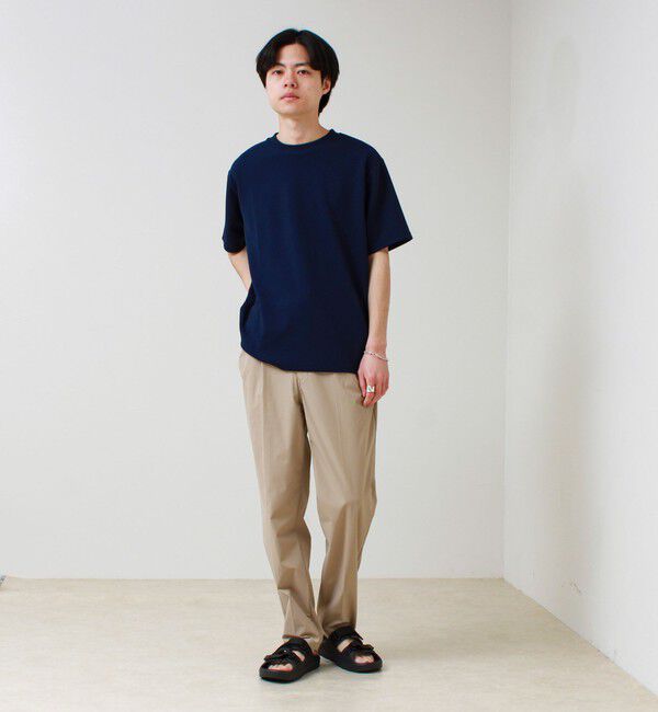 GLOSTER「【立体感素材】フクレジャガード 半袖Tシャツ」|Tシャツ・カットソー|