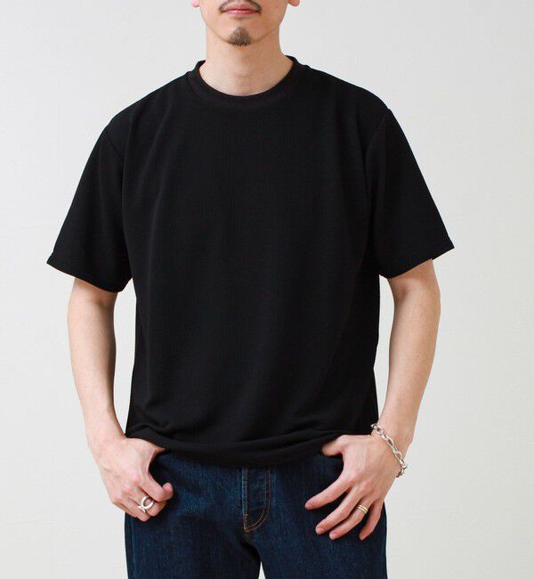 GLOSTER「【立体感素材】フクレジャガード 半袖Tシャツ」|Tシャツ・カットソー|