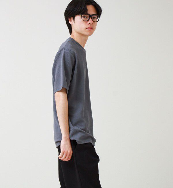 GLOSTER「【立体感素材】フクレジャガード 半袖Tシャツ」|Tシャツ・カットソー|