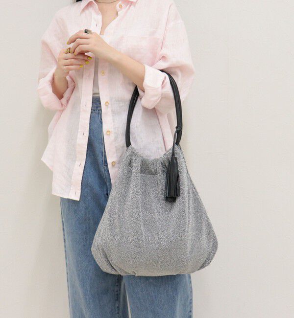 fredy emue「ラメ生地ループハンドルトート」|トートバッグ|