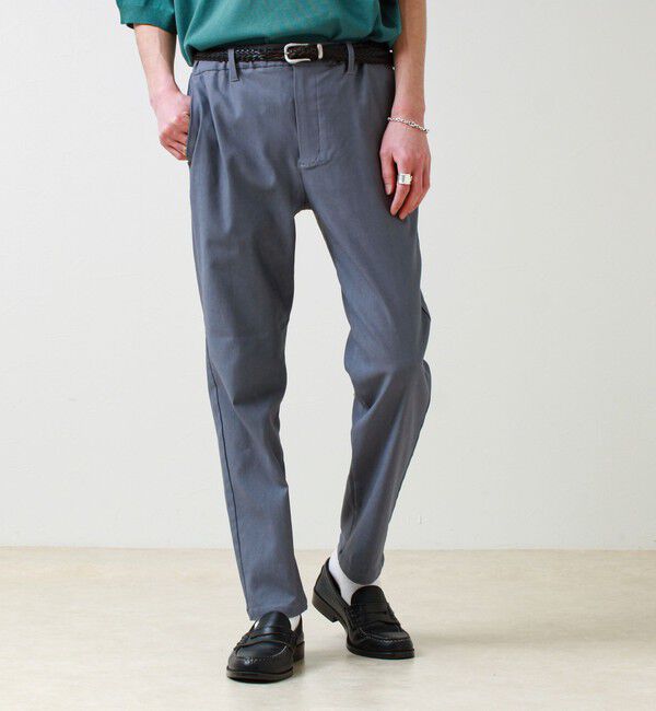 GLOSTER「【快適ストレッチ】flexibleイージーパンツ」|チノ|