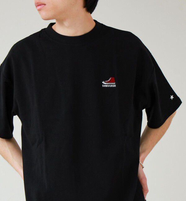 GLOSTER「【CONVERSE】ワンポイント シューズ刺繍Tシャツ」|Tシャツ・カットソー|