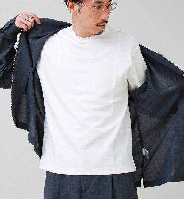 GLOSTER「【抗菌防臭/ビジカジ対応】ポンチ素材 ジャケＴ」|Tシャツ・カットソー|