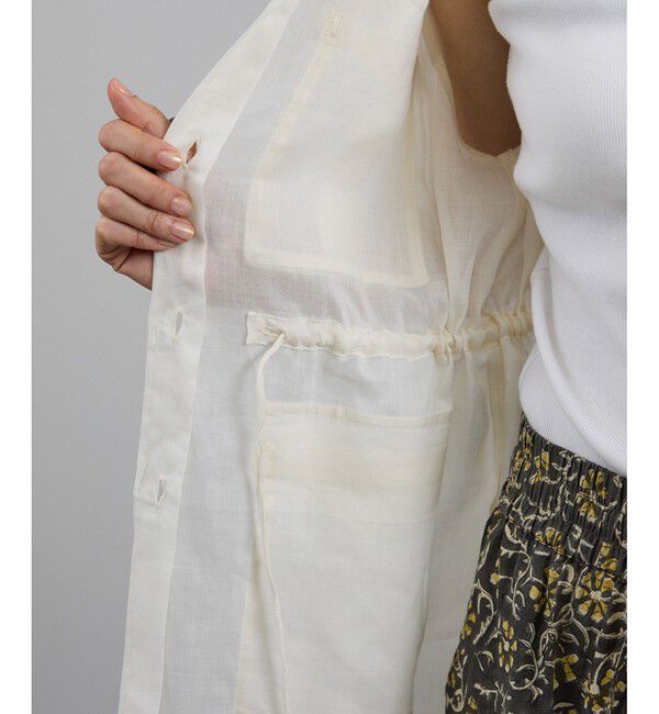 SALON adam et rope'「シアーリネンミリタリージレ」|ベスト・ジレ|