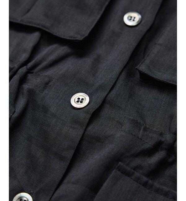 SALON adam et rope'「シアーリネンミリタリージレ」|ベスト・ジレ|