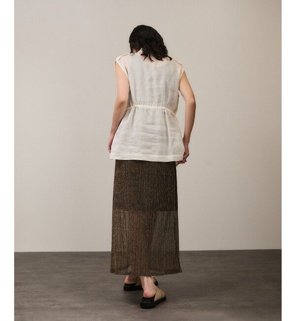 SALON adam et rope'「シアーリネンミリタリージレ」|ベスト・ジレ|