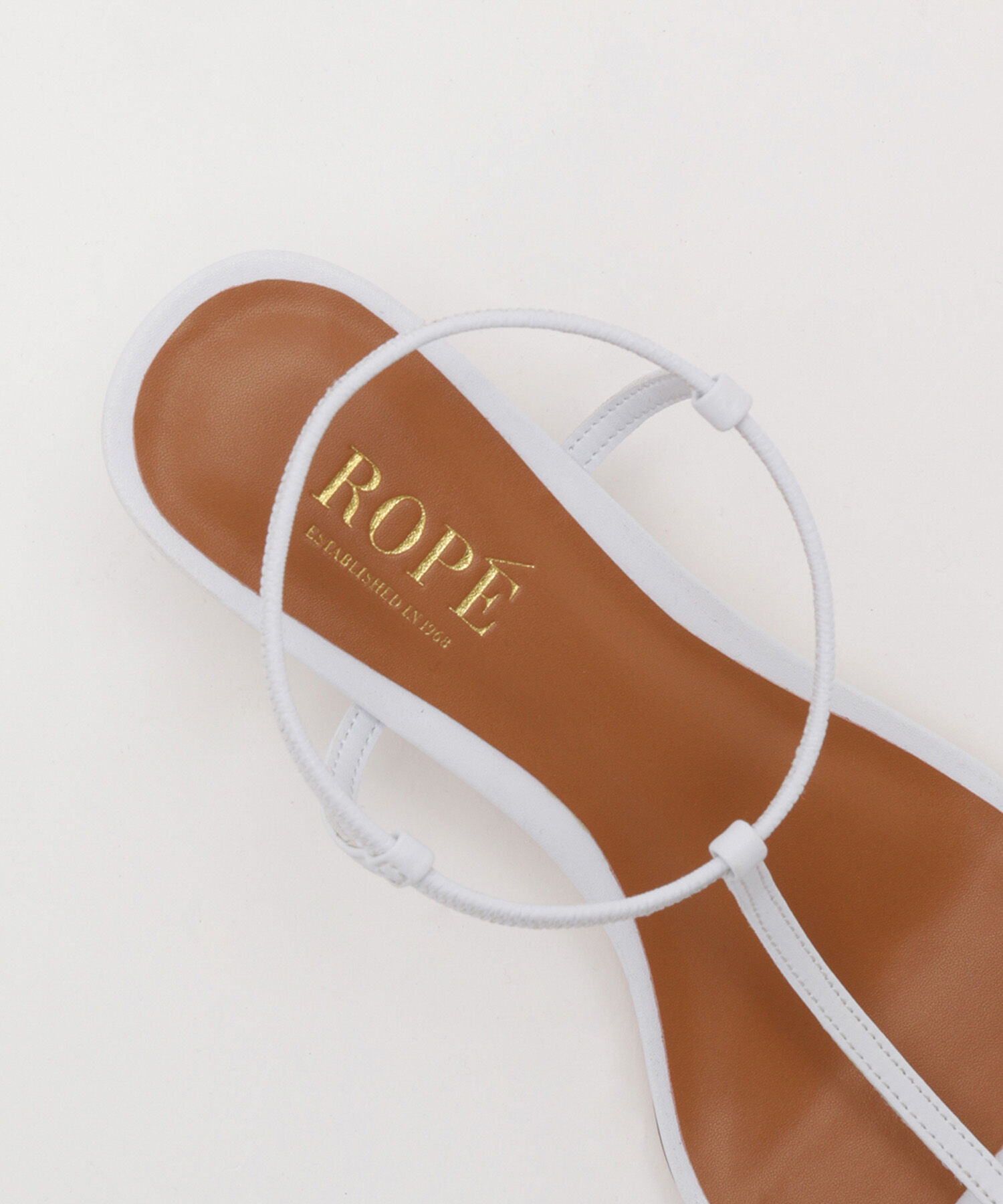 ROPE「ナロークロスストラップヒールサンダル」|サンダル|