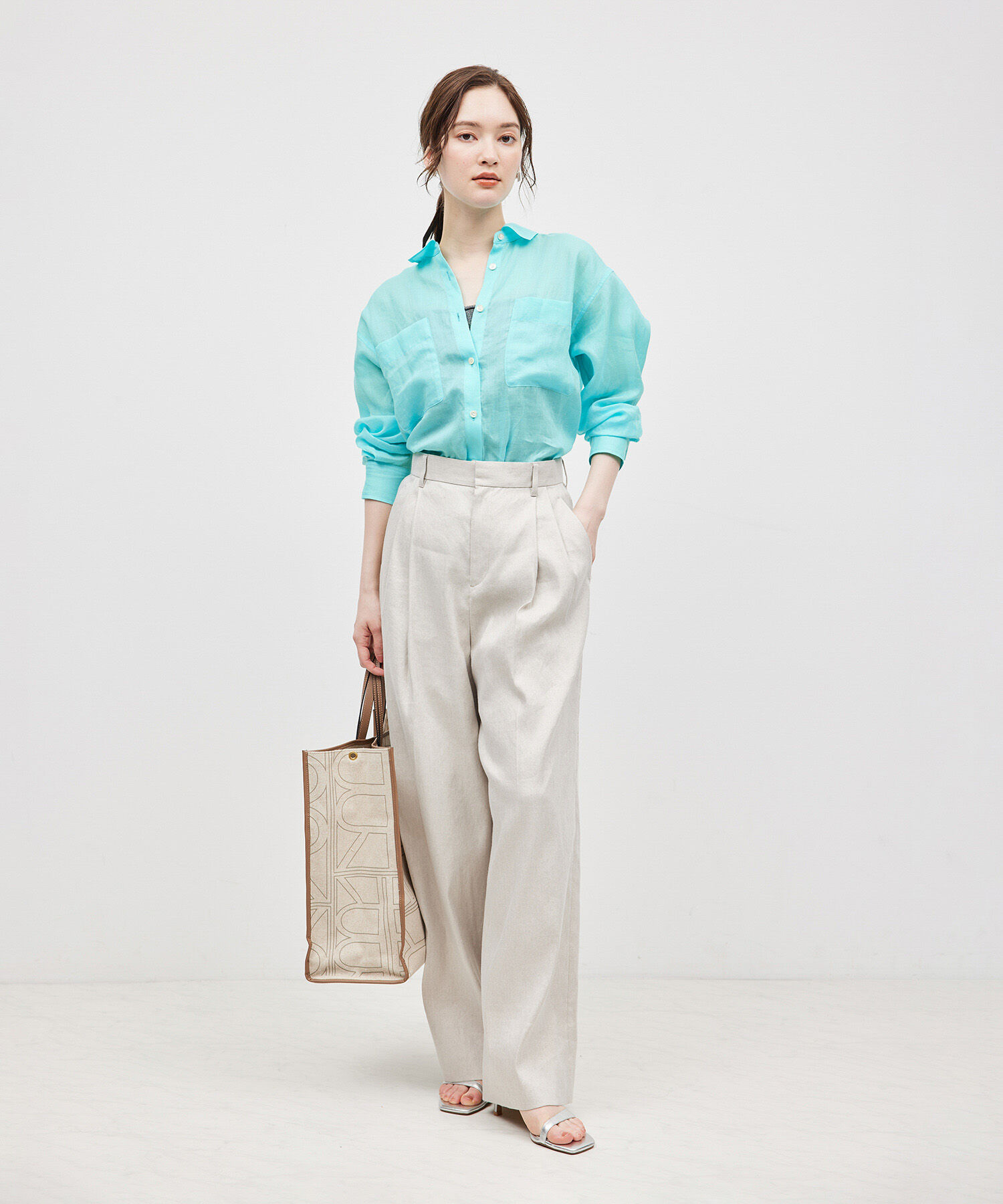 ROPE「【洗える】ロイヤルラミーレギュラーシャツ【雑誌/メディア掲載】」|シャツ・ブラウス|