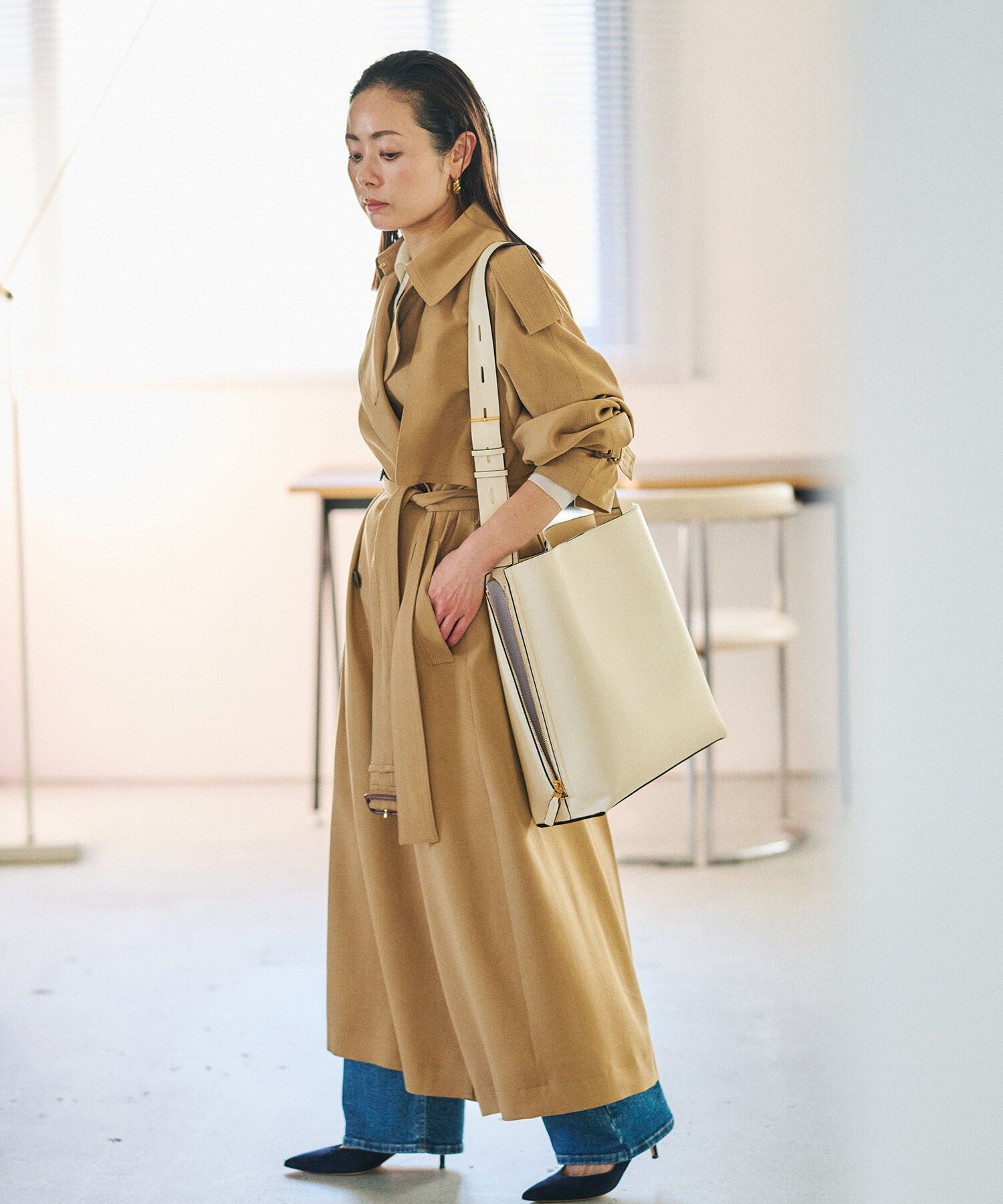 ROPE「【E'POR】Y BAG Shoulder Large【通勤】【A4対応】【ドラマ着用】」|ショルダー・メッセンジャー|