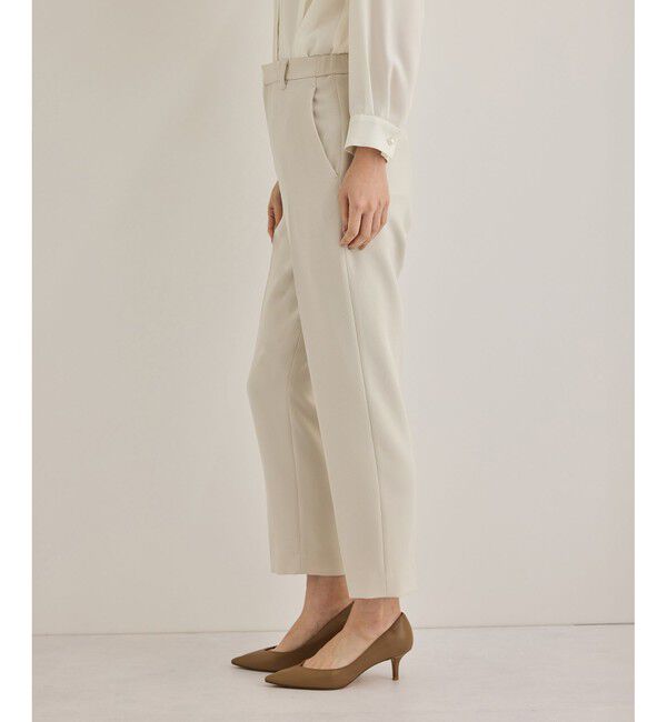 ROPE「トリアセダブルクロステーパードパンツ【セレモニー/通勤対応】」|チノ|