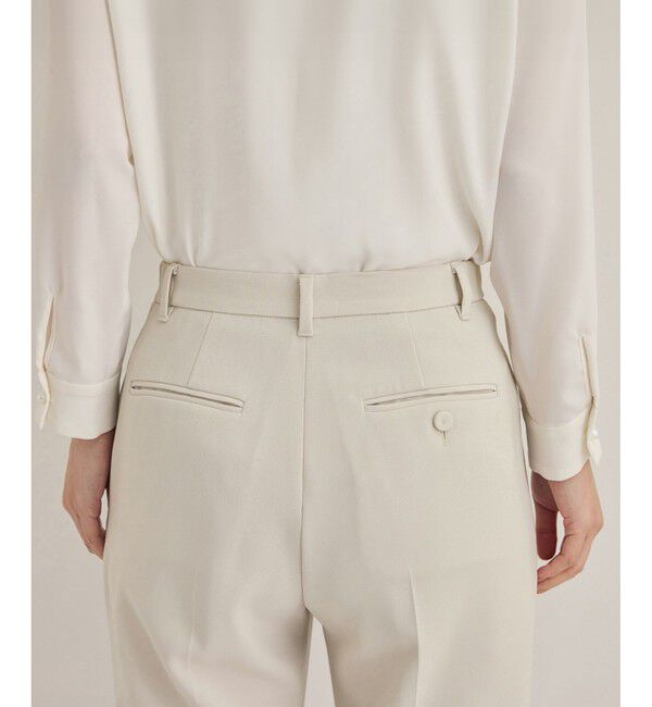 ROPE「トリアセダブルクロステーパードパンツ【セレモニー/通勤対応】」|チノ|