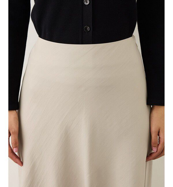 ROPE「リンクルサテンマーメイドスカート」|スカート|