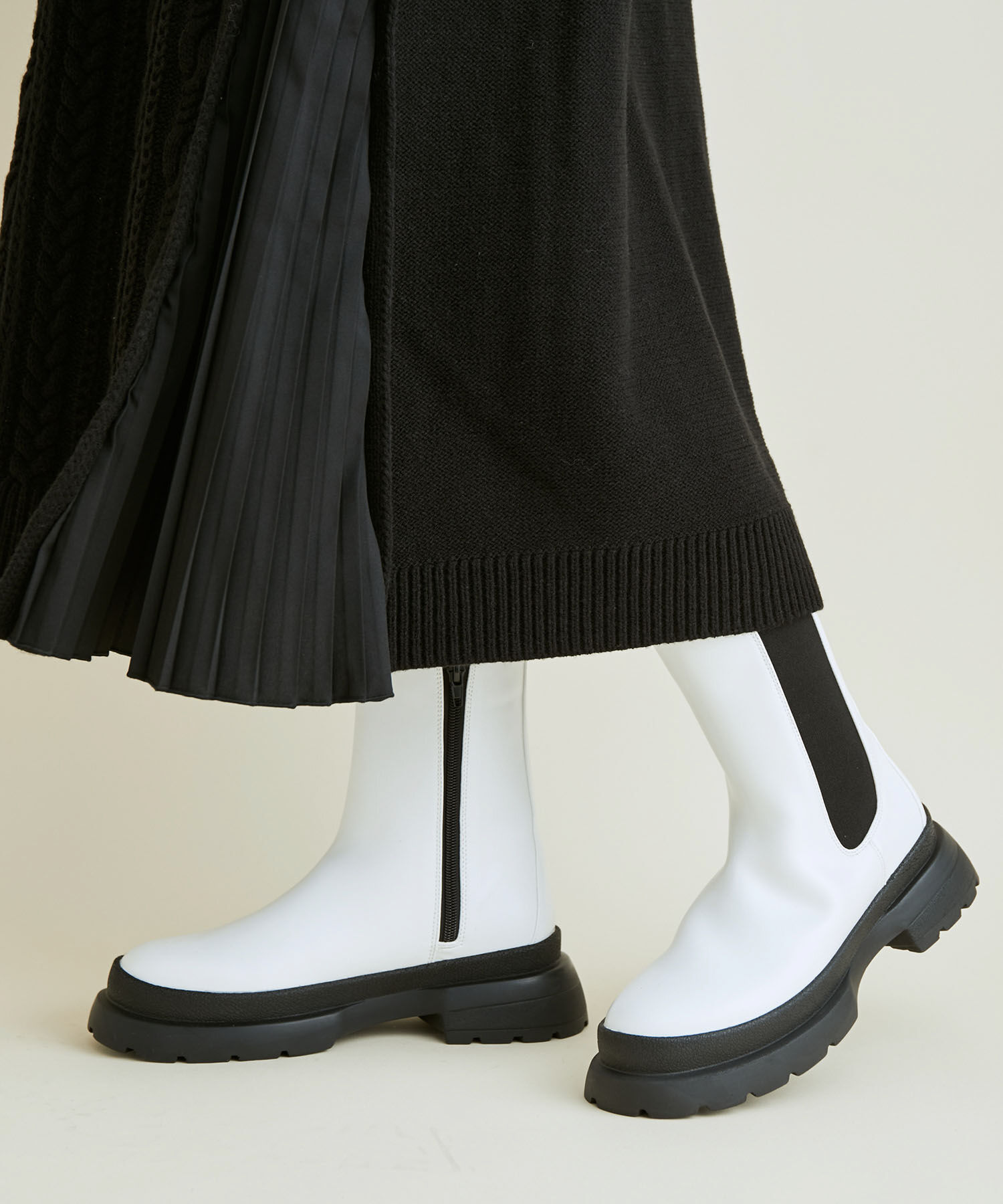 Juze「【新色追加】【軽量】やわらかな履き心地。トラックソールサイドゴアブーツ」|その他|